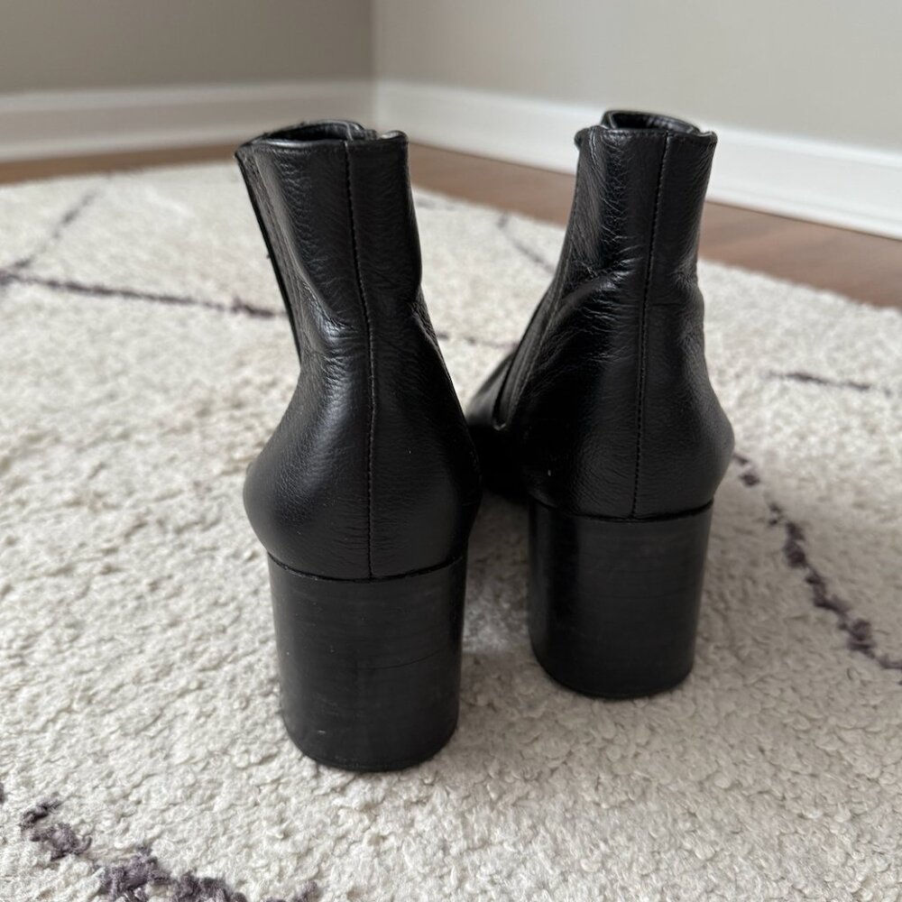 Black Pointed Toe Booties Charles By Charles Davi… - image 4